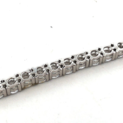 Designer ATR 925 Sterling Silver Round Cubic Zirconia Tennis Bracelet