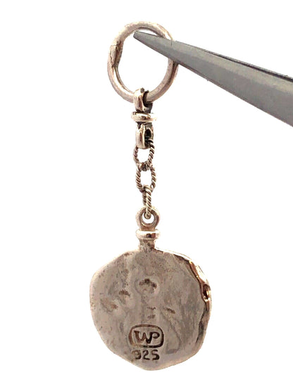 Vintage Waxing Poetic 925 Sterling Silver Initial Letter C Wax Stamp Charm