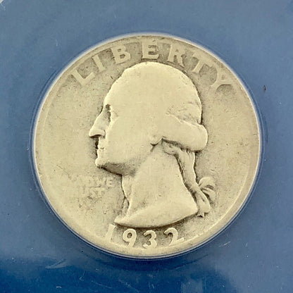 1932 D Silver Washington Quarter The Key Date Better Rare Denver ANACS G 6