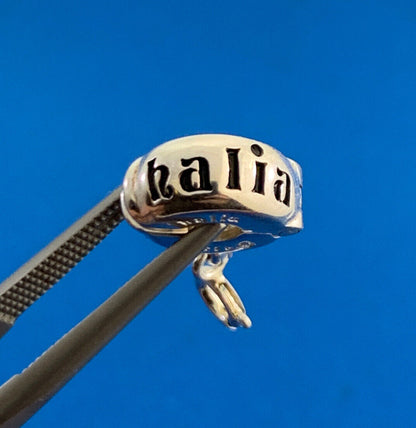 Authentic KALIA 925 Sterling Silver Drop Dangle Slide Bracelet Clip Charm