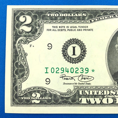 2003 Series $2 Federal Reserve Minneapolis Star Note Fort Worth FR 1937I*