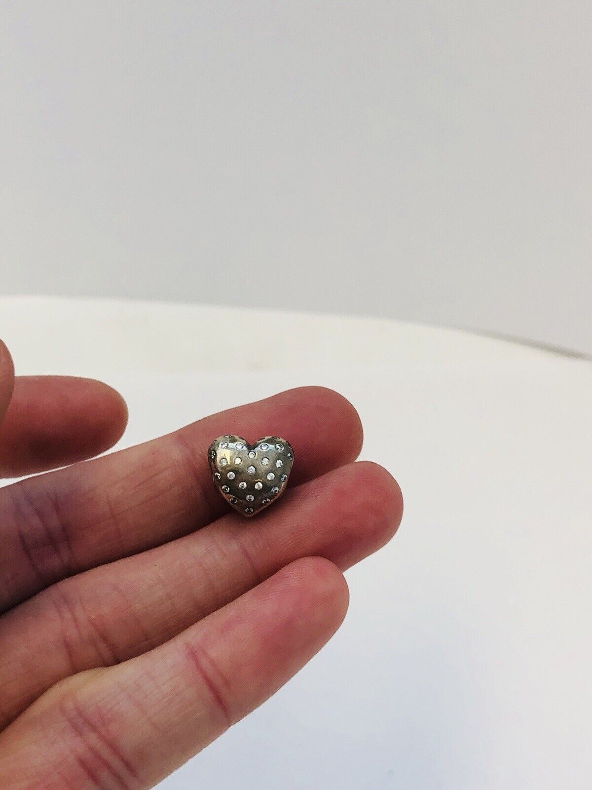 Authentic Pandora 791241CZ Sparkle Of Love Shimmering Heart 925 CZ Bead Charm