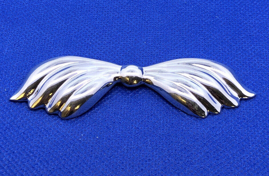 925 Sterling Silver Vintage Taxco TG-89 Mexico Bow Tie Hair Clasp Pin