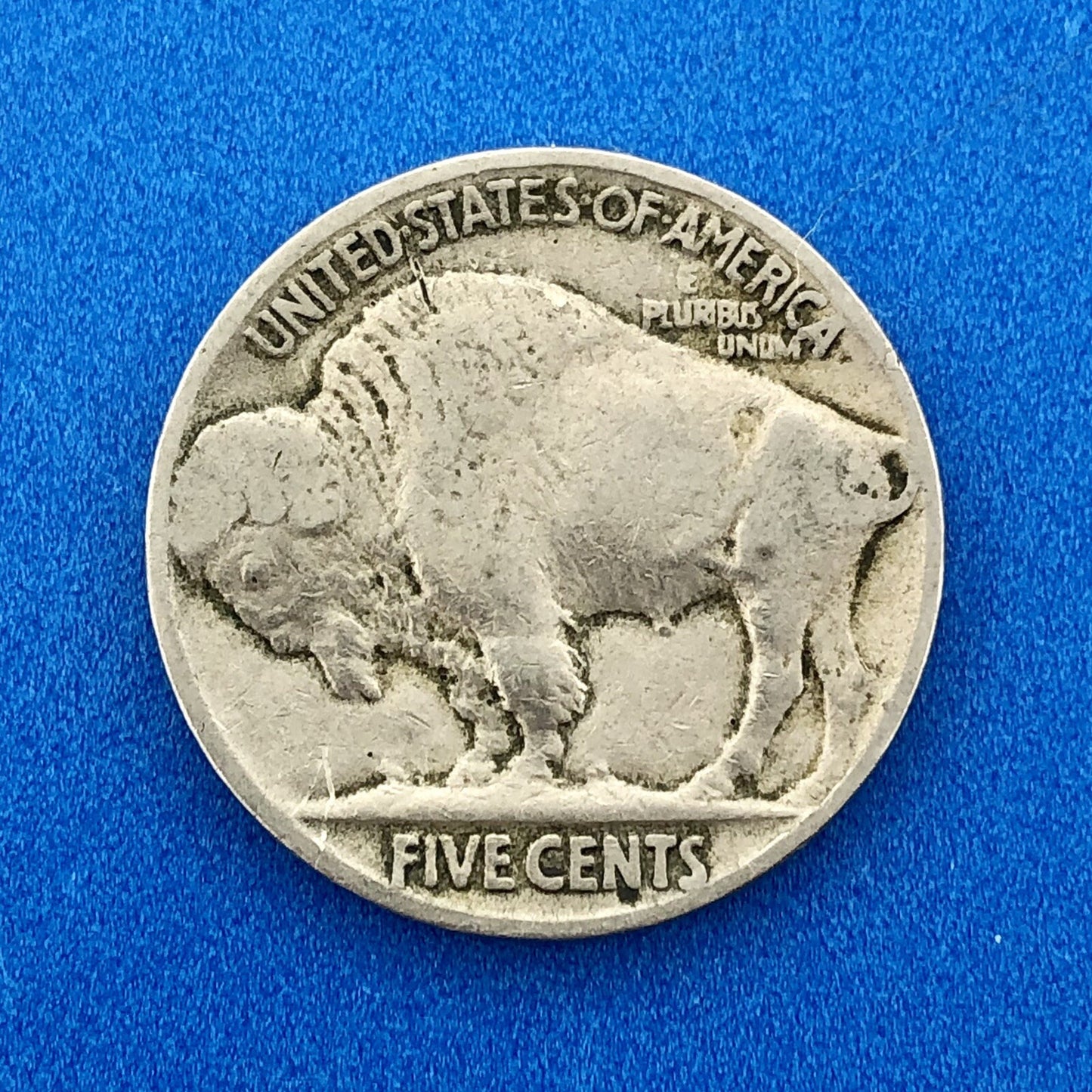 1921 P Indian Head Buffalo Nickel 5c Mixed Date Mint Mark Four Coin Lot