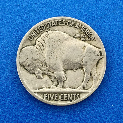 1921 P Indian Head Buffalo Nickel 5c Mixed Date Mint Mark Four Coin Lot