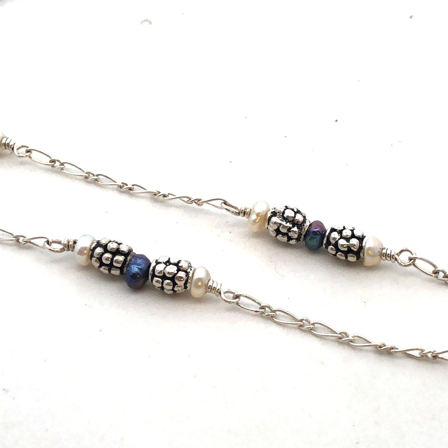 Mignon Faget 925 Sterling Silver Renaissance Pearl Rosette Medallion Necklace