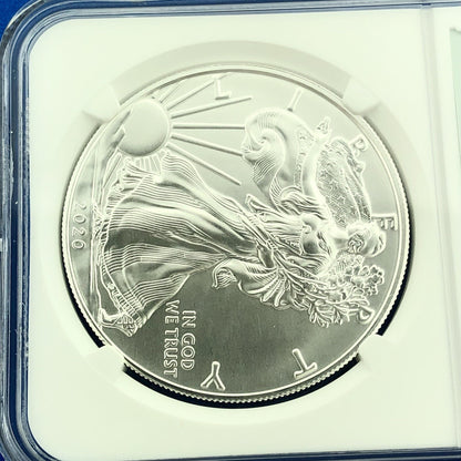 2020 U.S. State Series $1 American Silver Eagle NGC MS70 New Mexico 1 Oz w/COA