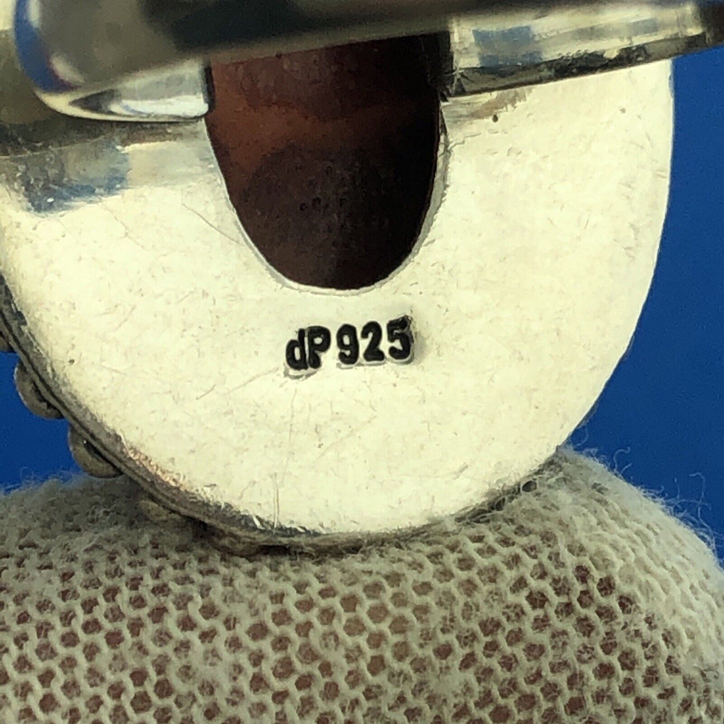 Designer Doug Paulus DP India Silver Sterling 925 Red Jasper Statement Ring