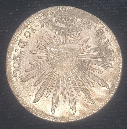 1831 Mo 8R Mexican Mint Mexico J.M. .903 Silver Milled Cap & Rays Libertad