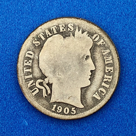1905 O Silver Barber Dime 10c Better Scarce Key Rare New Orleans Mint Coin