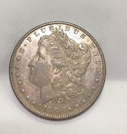 1881 O Silver Morgan Dollar U.S Coinage Key Better Date New Orleans Mint Toned