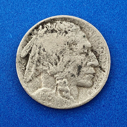 1915 S Indian Head Buffalo Nickel Better Key Scarce San Francisco Mint Coin