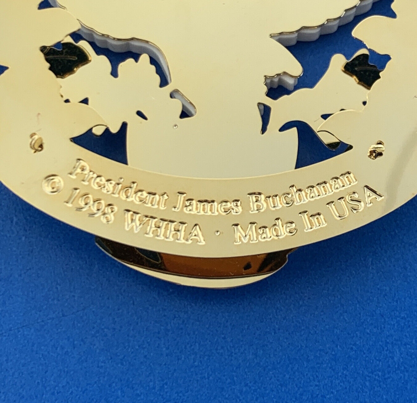 1998 White House Historical Association Buchanan Era Christmas Ornament