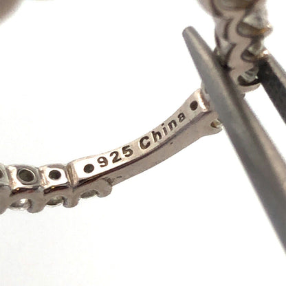 Designer UCL 925 Sterling Silver Round Cubic Zirconia Wedding Bridal Band Ring