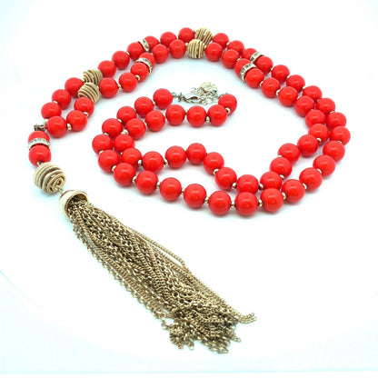 Estate Trifari Designer Beaded Modernist Swanky Lot Of 3 Layering Necklaces