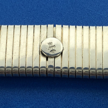 Stunning Designer 999 Fine Silver 6-3/4" Accordion Expandable Flex Band Bracelet