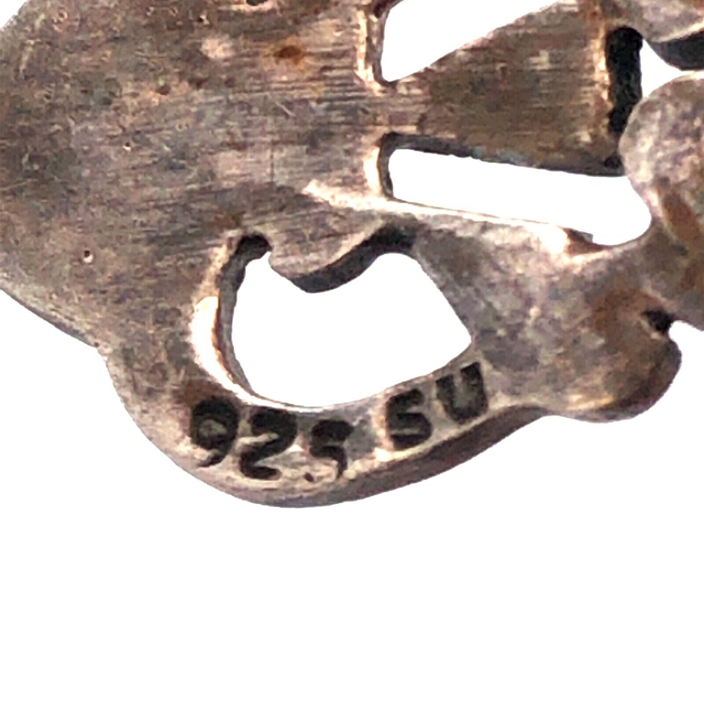 Designer SU 925 Sterling Silver Marcasite Art Deco Style Dangle Stud Earrings