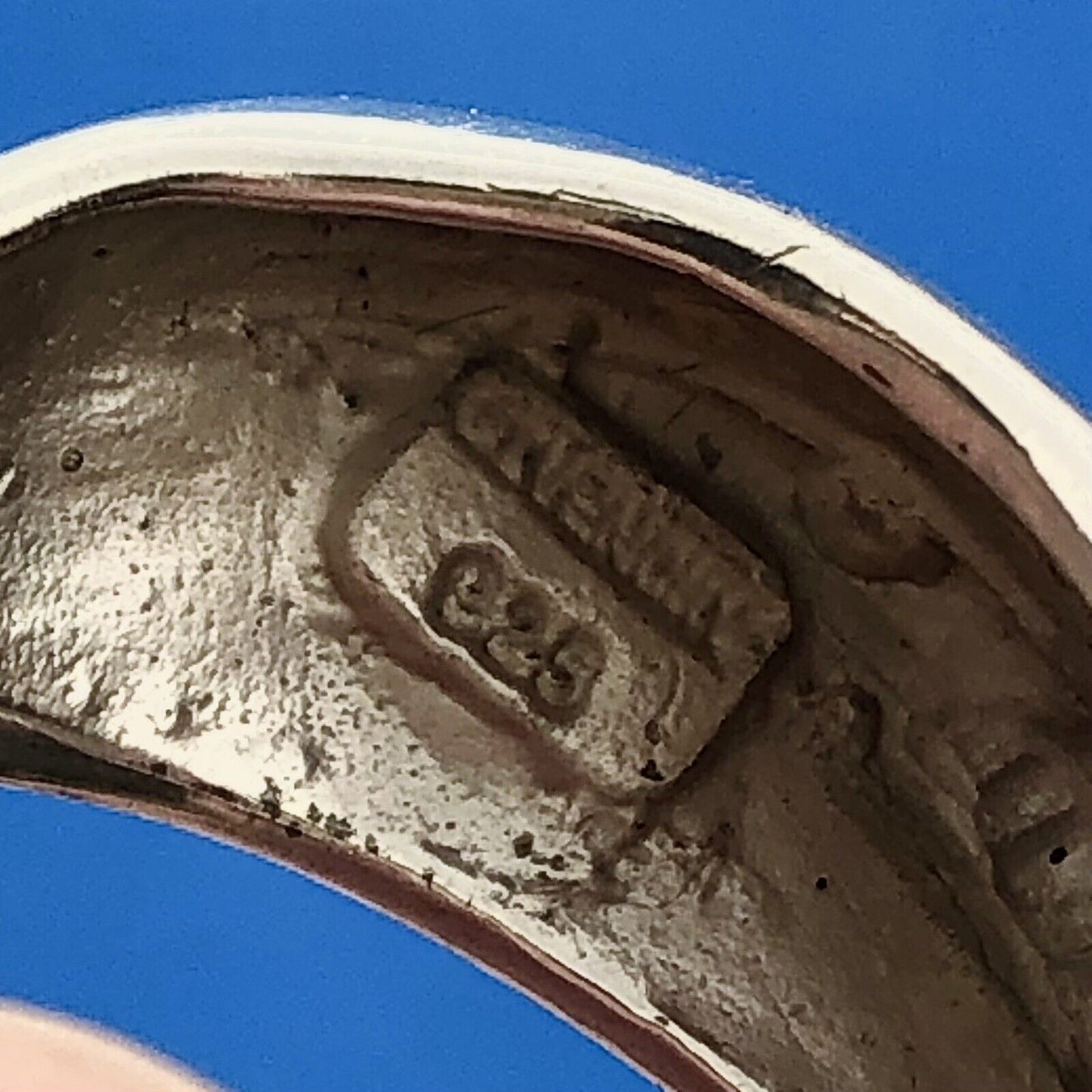 Designer Givenchy 925 Sterling Silver Round Smoky Quartz Modernist Dome Ring