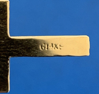 Minimalist 14K Yellow Gold Polished Cross Religious Easter Communion Pendant