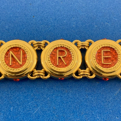 Camrose & Kross Jackie Kennedy 18Kt Gold Plated Wedding Non Relinquam Bracelet