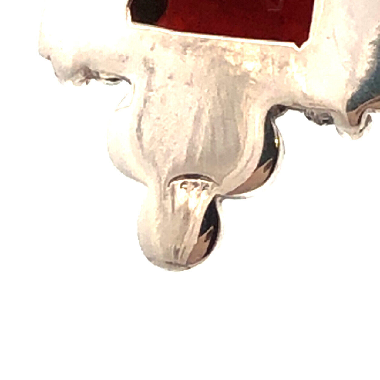 Designer Vintage Pearl Red Garnet 925 Sterling Silver Pendant