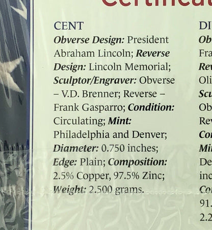 2005 Collecting America's Coins Beginner Basics Set Sealed Three Coin BU Set