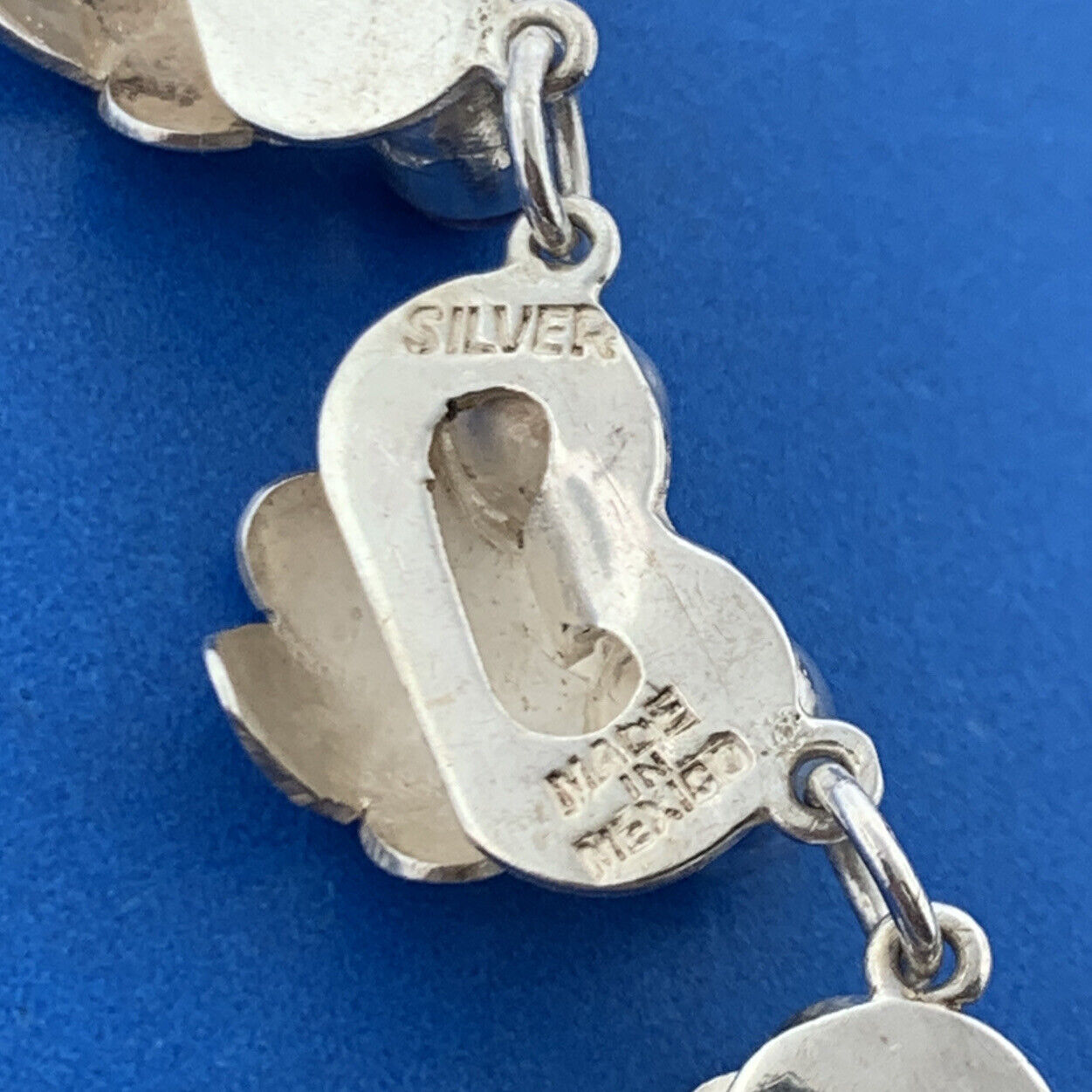 Mid Century 925 Sterling Silver Amethyst Grape Vine Statement Collar Necklace