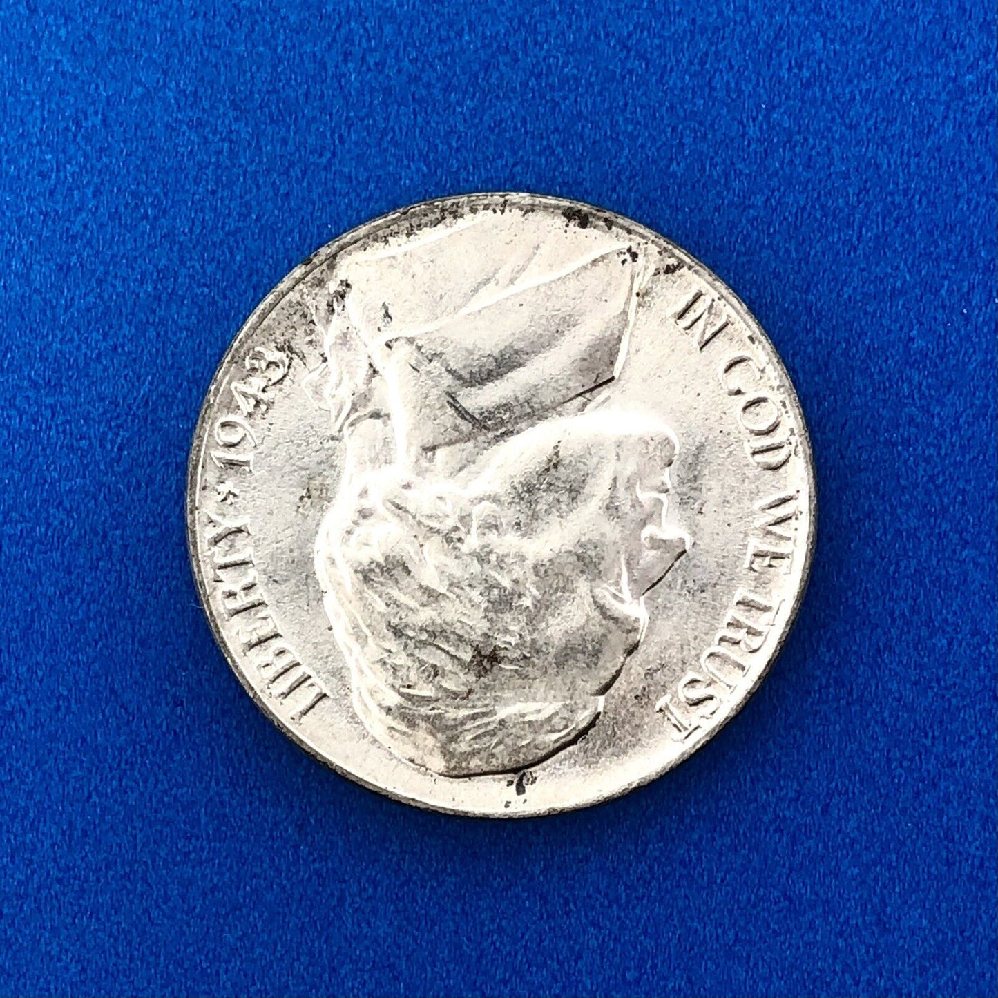 1943 P Jefferson WarTime Nickel 5c BU Uncirculated Mint State 35% Silver US Coin