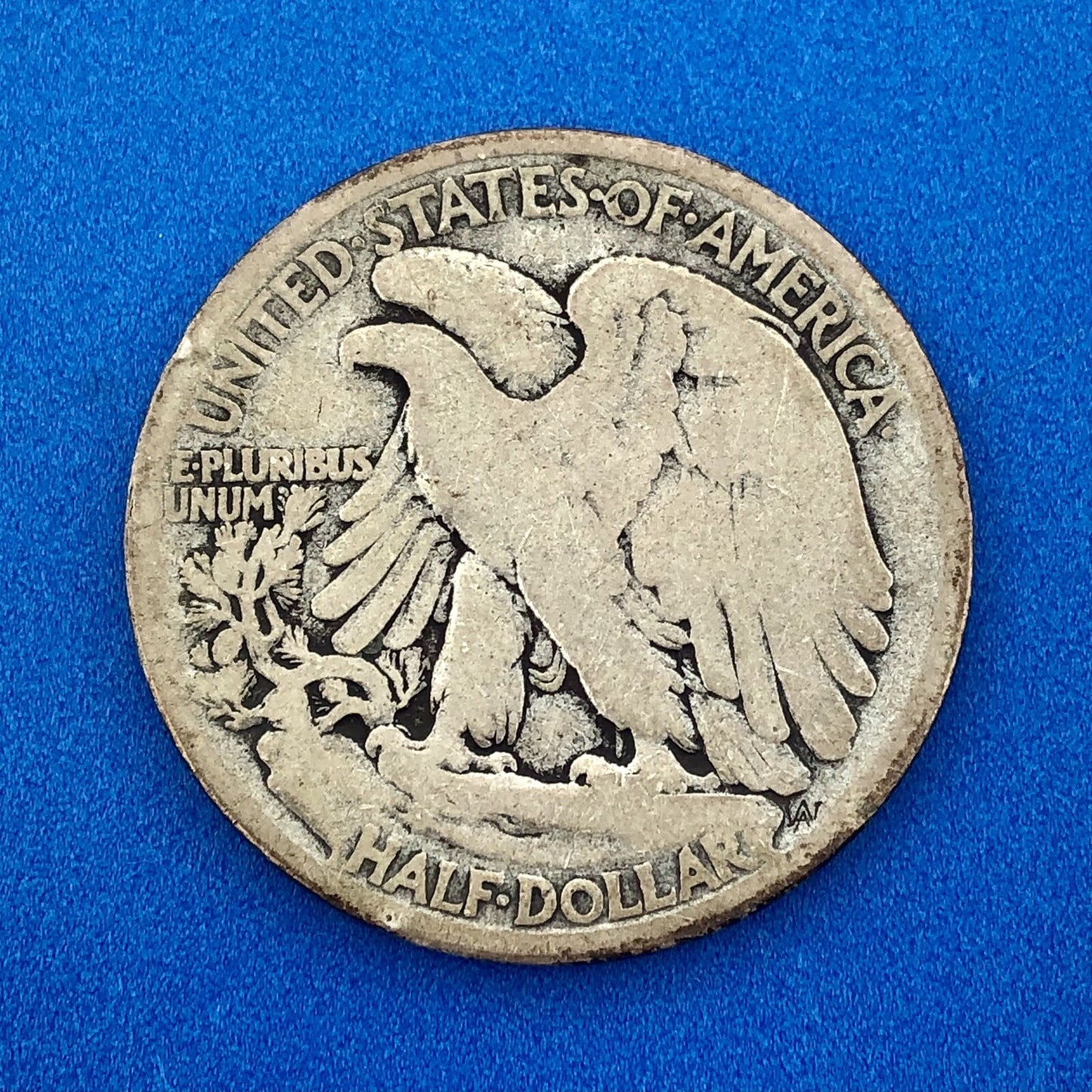 1917 D Obverse Walking Liberty Silver Half Dollar 50c Key Date Denver Coin