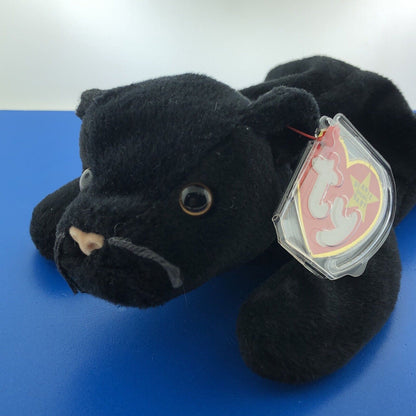 1995 TY Beanie Baby Velvet The Panther Near Mint Condition Retired Errors- 4064