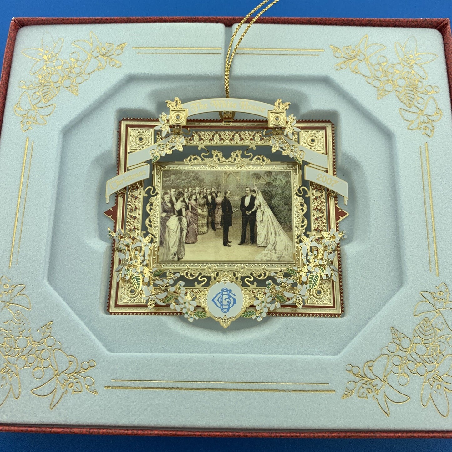 2007 White House Historical Association Grover Cleveland Era Christmas Ornament