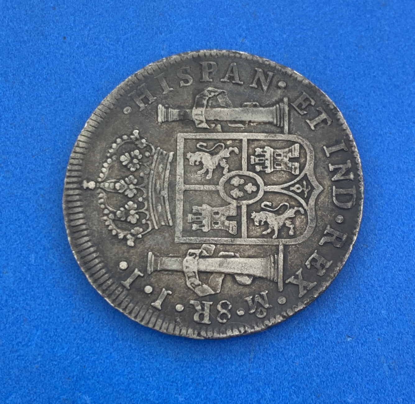 1814 Mo Mexico City 8 Reales I.I. Better Key Date .903 Silver Mexico Coin