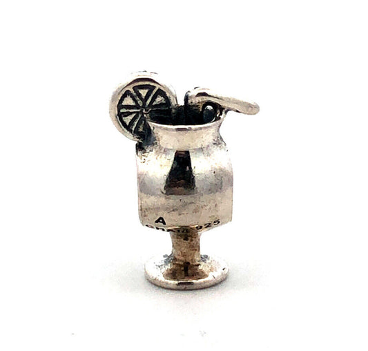 Designer Chamilia 925 Sterling Silver Martini Margarita Cocktail Bead Bar Charm