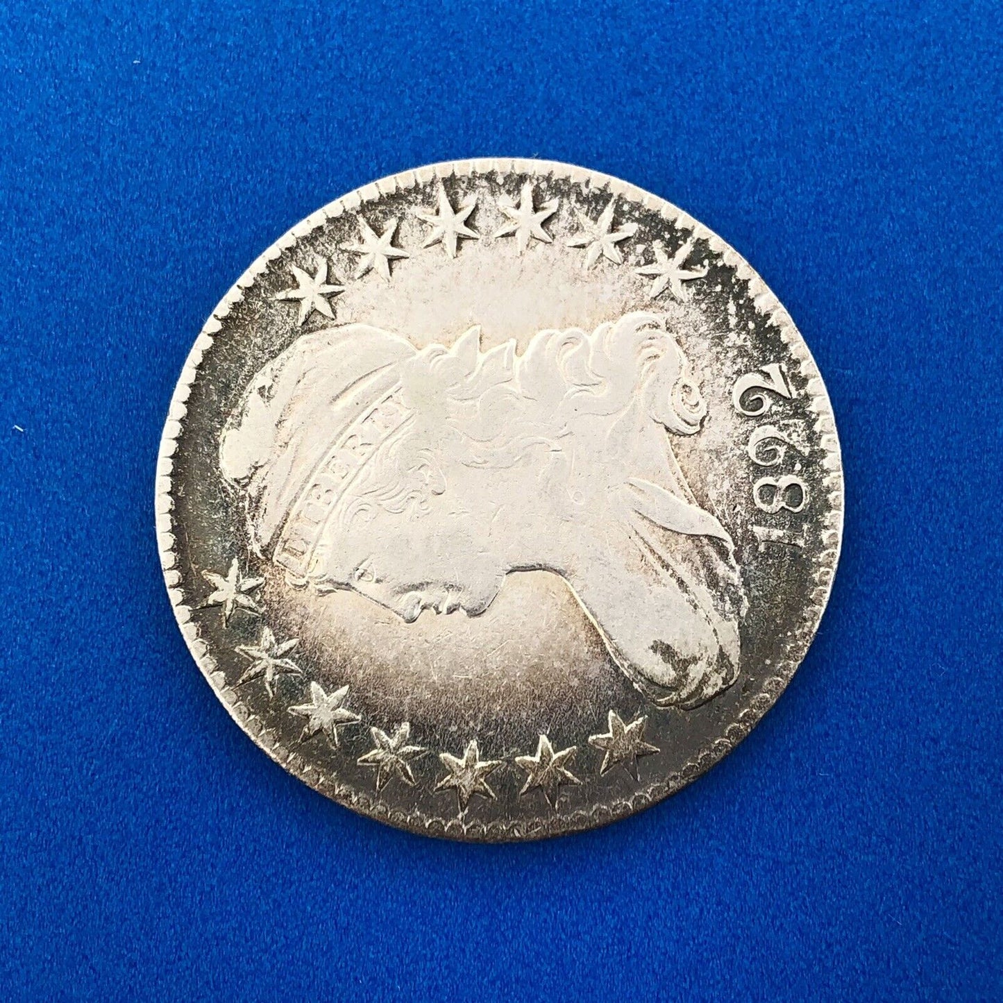 1822 Capped Bust Lettered Edge Silver Half Dollar 50c Early American Silver Coin