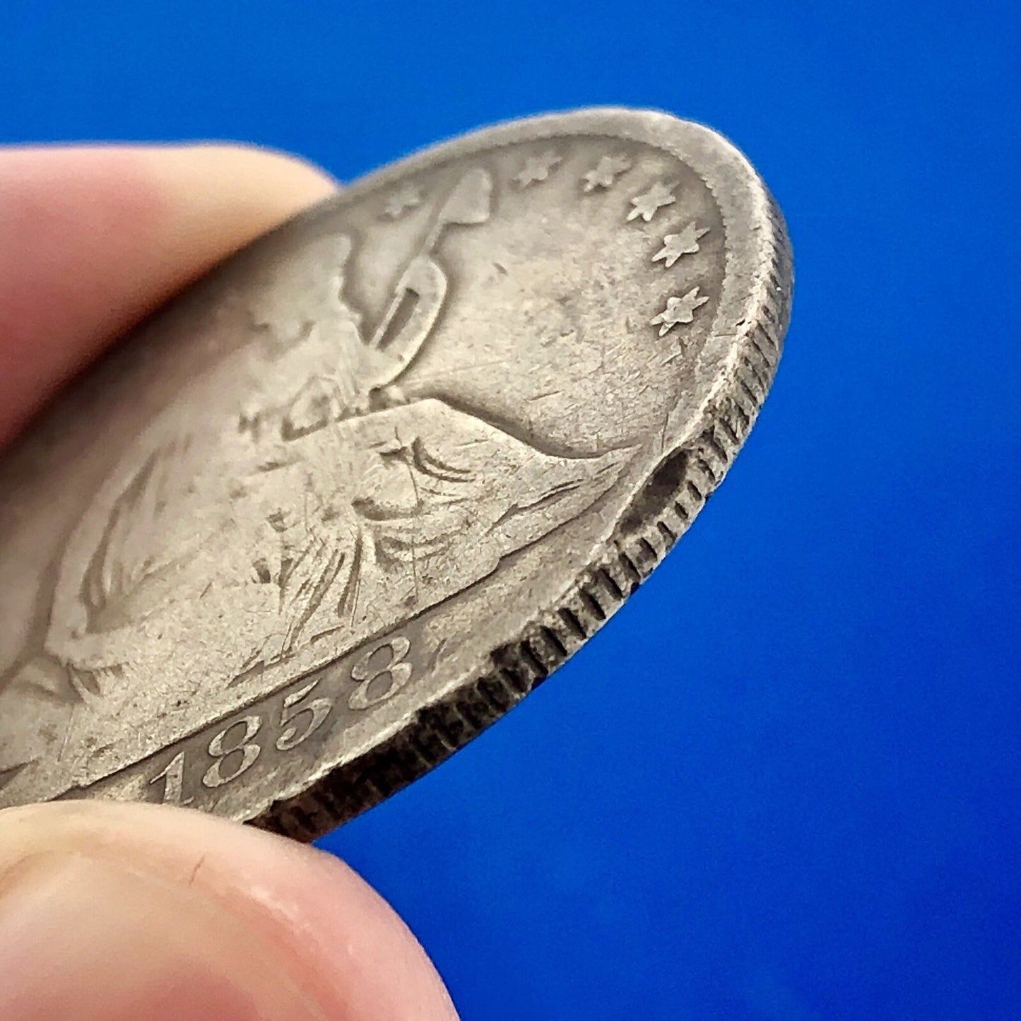 1858 O Seated Silver Half Dollar Better Key New Orleans Southern Mint Coin