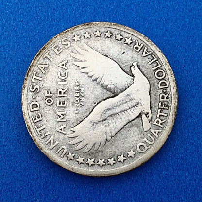 1917 P Silver Standing Liberty Quarter Dollar Type 1 Rare Key Philadelphia Coin