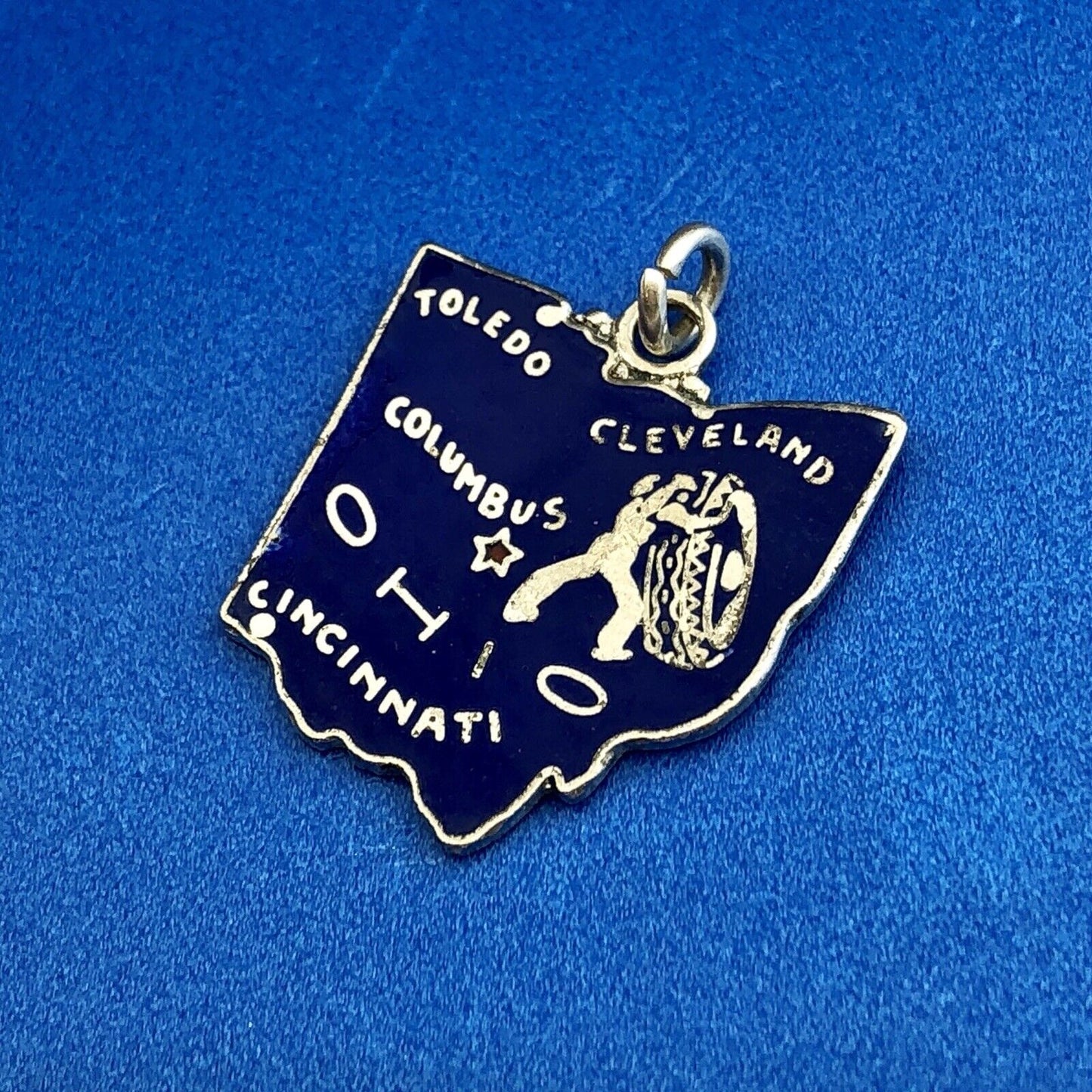 Sterling Silver State Charm - Ohio