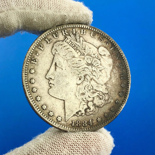 1884 S Morgan Silver Dollar $1 Better Rare Key San Francisco Mint Coin