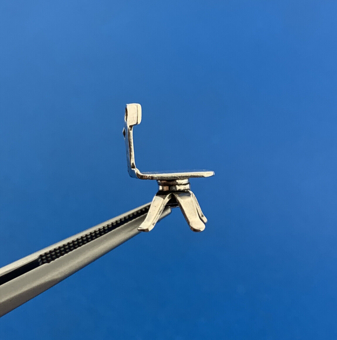 Sterling Silver 925 Office Teacher Secretarial Chair Bracelet Pendant Charm