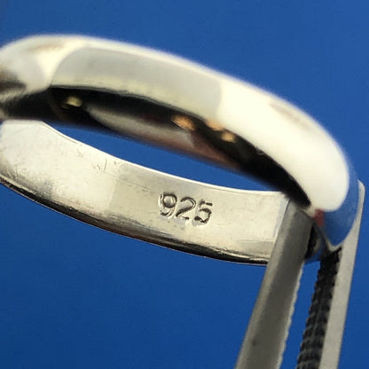 Stunning Sterling Silver 925 Smooth Oval Finger Ring Size 5.75