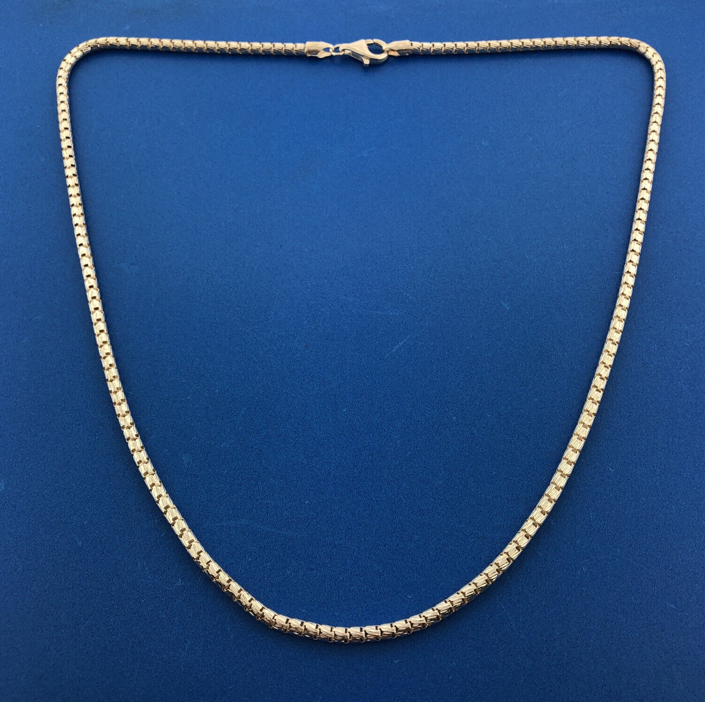 Designer MILOR Italy 925 Sterling Silver Fancy Textured Snake Chain Necklace