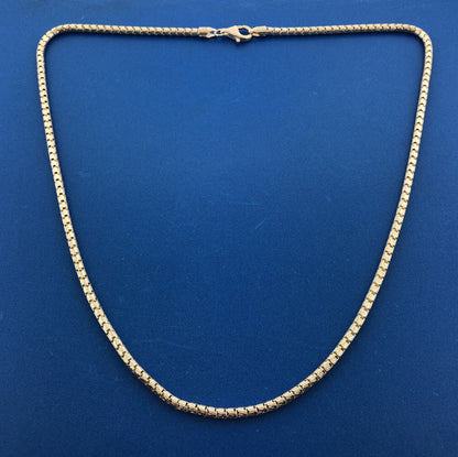 Designer MILOR Italy 925 Sterling Silver Fancy Textured Snake Chain Necklace