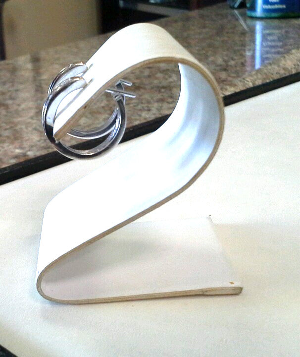 14k White Gold ZEI Diamond Hoop Earrings