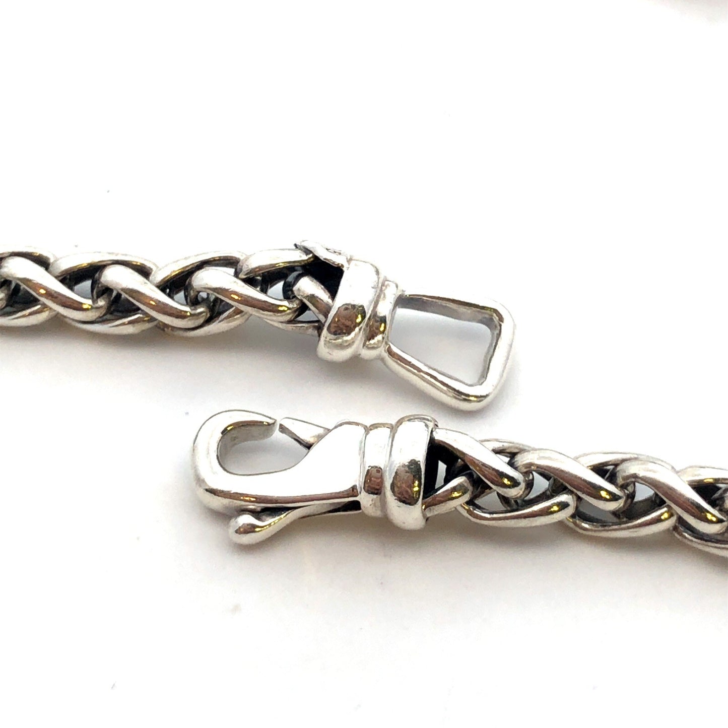 Retired David Yurman 925 Sterling Silver Diamond Quatrefoil Lariat Necklace