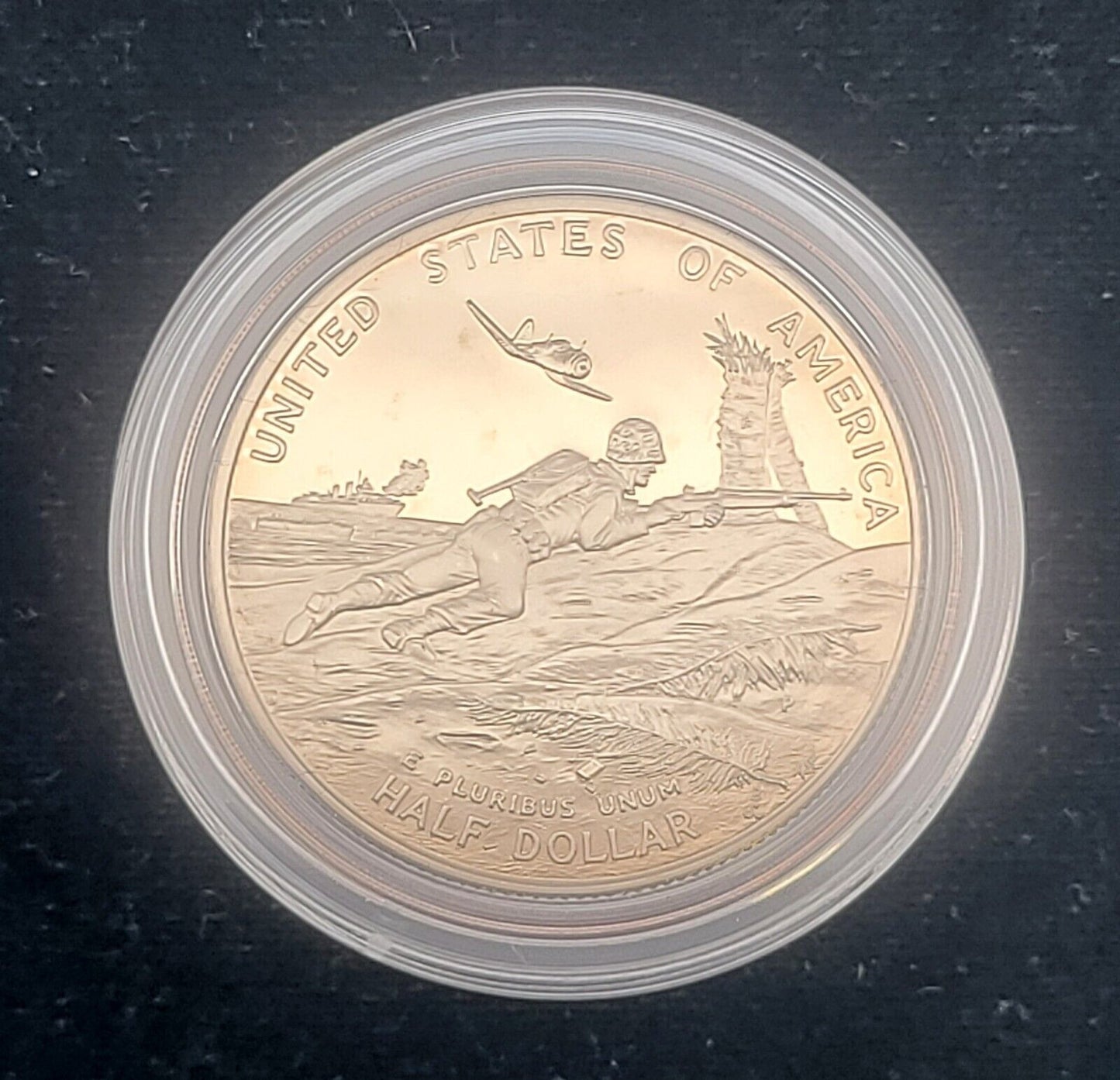 1991-1995 WWII 50th Anniversary Two Coin .900 Silver Proof Commemorative Set