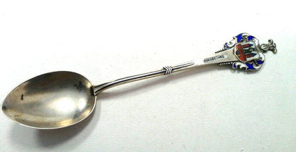 Vintage European 800 Fine Silver Madgeburg Germany Elbe River Souvenir Spoon