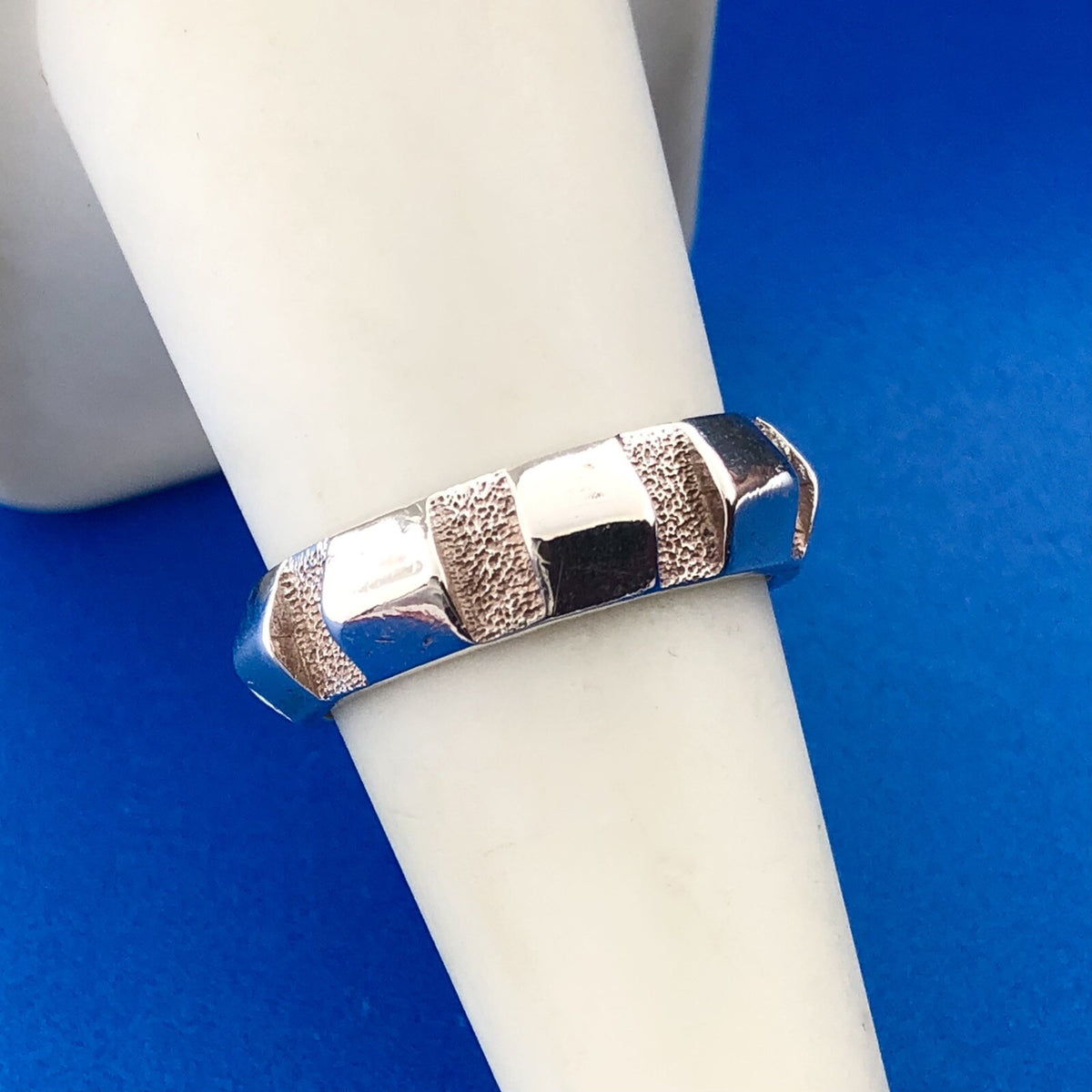 Rare Mignon Faget 925 Sterling Silver Schema Collecton Rotated Dentils Ring RET
