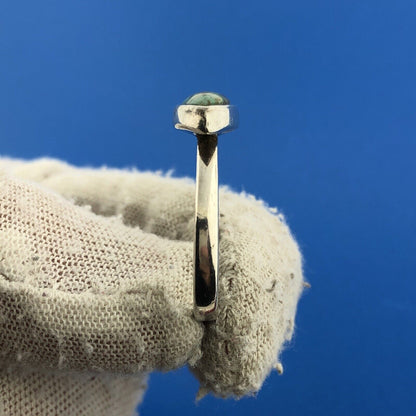 Designer Barse Sterling Silver 925 Cabochon Marquise Turquoise Size 8.75 Ring