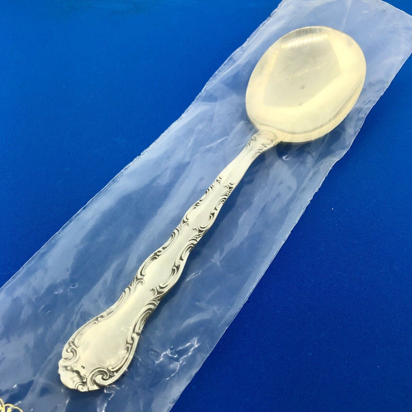 Sterling Silver Flatware Alvin French Scroll Cream Soup Spoon New