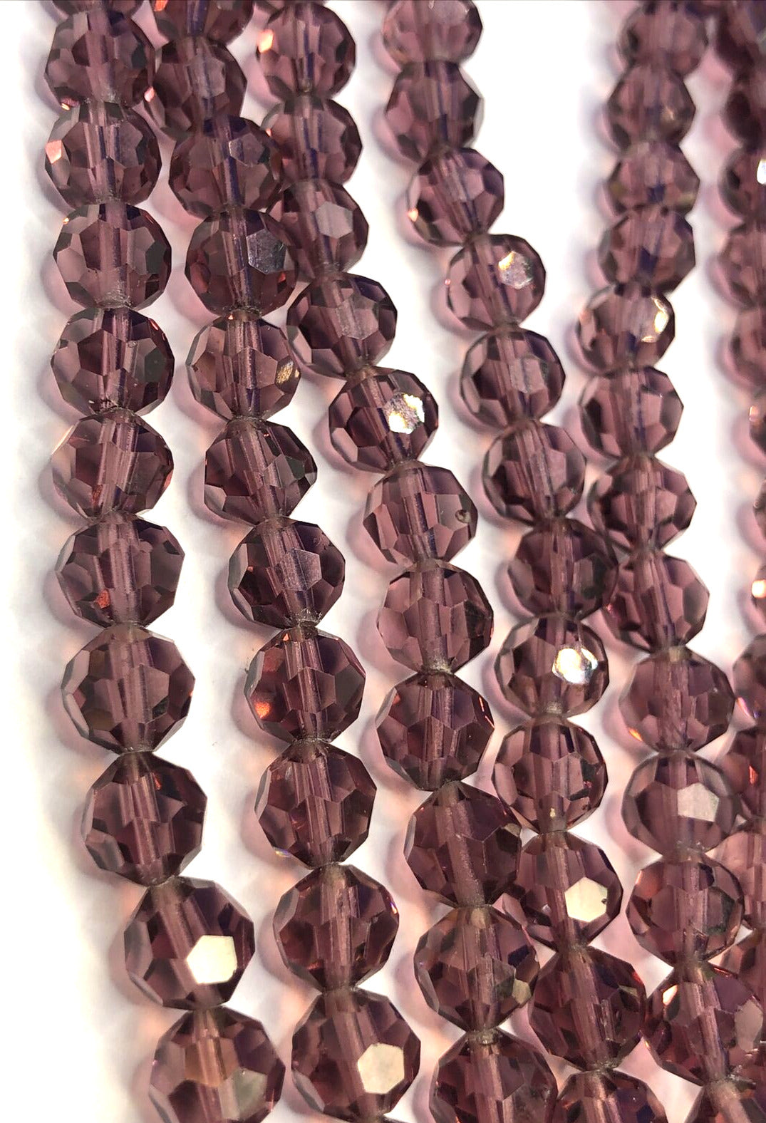 Vintage Art Deco 4-Strand Black Onyx Jet Amethyst Beaded Statement Necklace